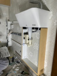 LIXIL サティスGタイプリトイレ手洗器付ストレート型にお取替え 目黒区K様邸 LIXIL サティスGタイプリトイレ手洗器付ストレート型にお取替え 目黒区K様邸